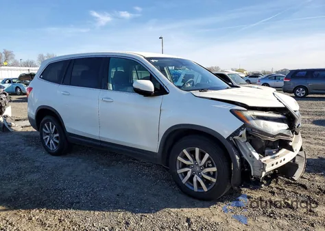 2019 Honda Pilot Ex z USA, uszkodzony, nr VIN 5FNYF5H36KB018276